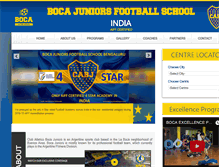 Tablet Screenshot of bocajuniorsindia.com